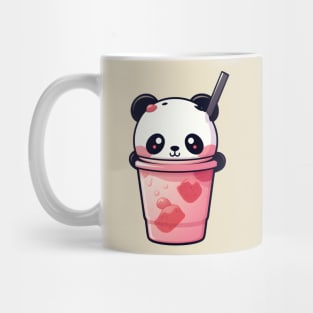 Cute little panda in a cup of bubble tea Mug